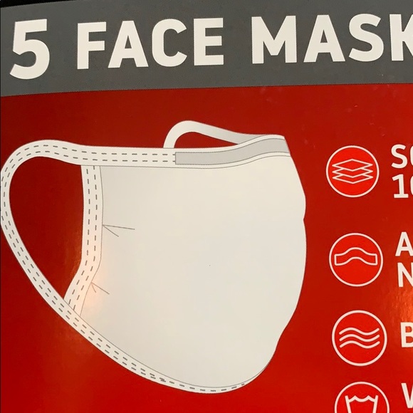 Hanes Reusable Face Masks last one - Picture 3 of 4